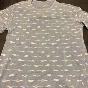 AEO blue and white Indigo t shirt